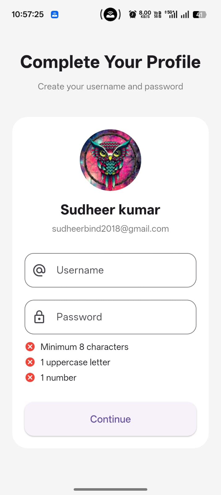 Profile Setup